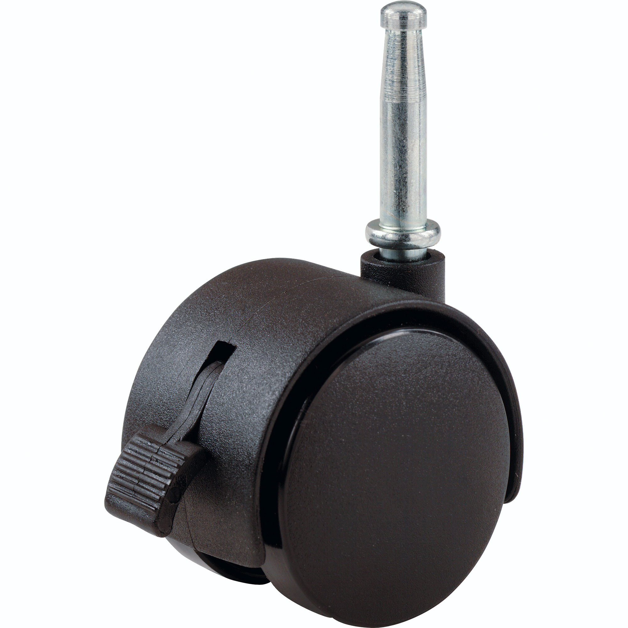Shepherd Hardware Casters - 2in. Nylon Twin Wheel, Rigid and Swivel, 75-Lb. Capacity, 6 Pcs, Model# 9406